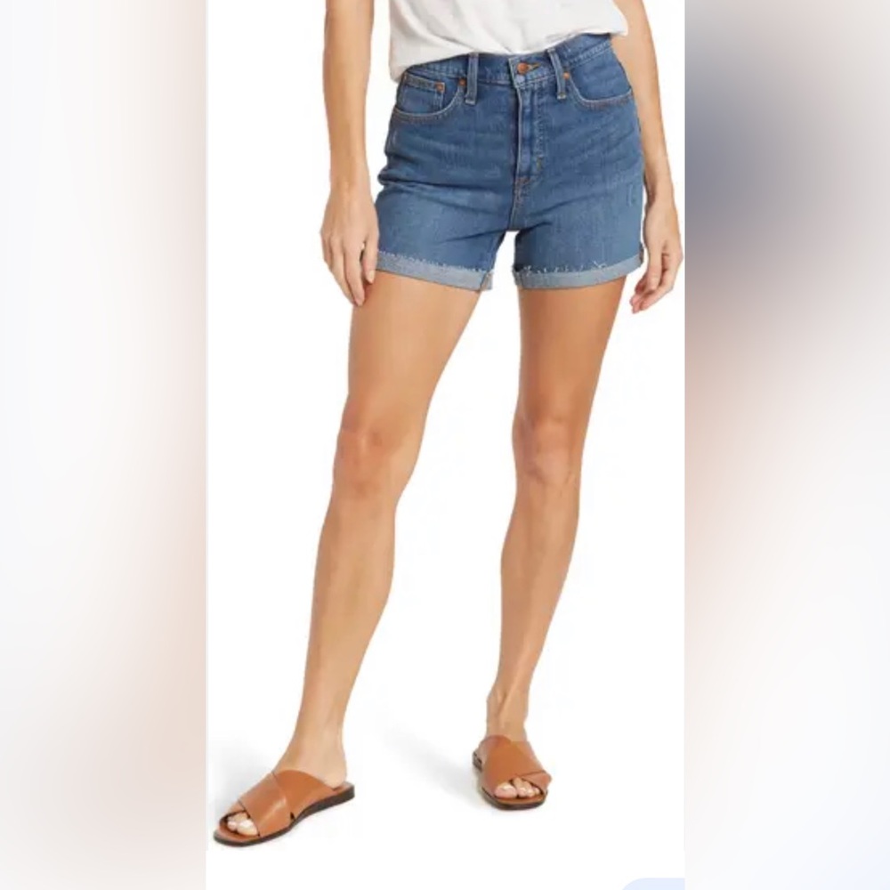Madewell high rise denim shorts